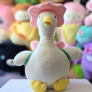 Round 1 Exclusive 15.74" Duck with Pink Flower Hat Plush